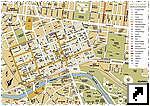 Карта центра Мельбурна, Австралия (англ.)