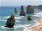 Скалы "Двенадцать апостолов" , поборежье штата Виктория, Австралия.