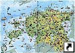 Туристическая карта Эстонии (эст.)
