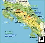 Карта Коста-Рики (англ.)