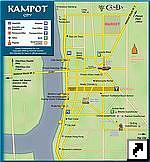 Карта города Кампот (Kampot), Камбоджа (англ.)