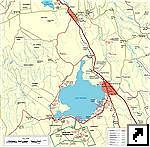 Карта окресностей озера Наиваша (Naivasha), Кения (англ.)