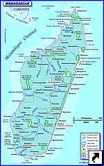 Карта национальных парков Мадагаскара (франц.)