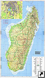 Подробная карта автодорог Мадагаскара