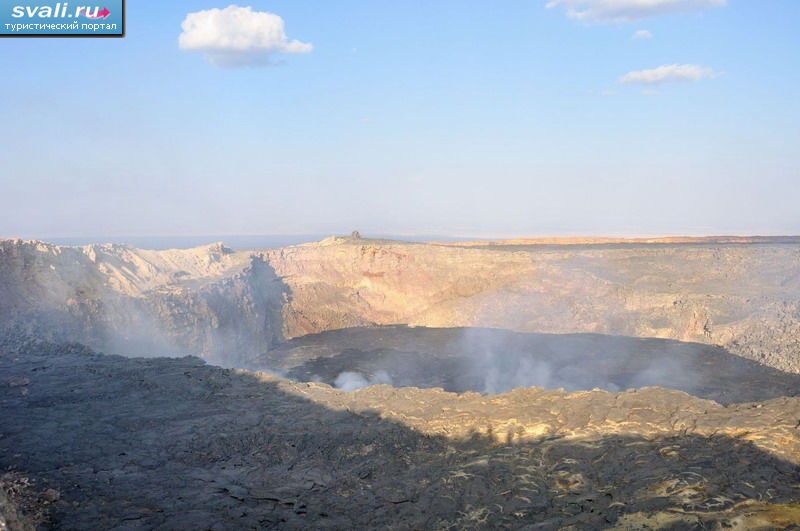 Северный кратер вулкана Эрта Але, впадина Данакиль (Danakil Depression), Додом, Эфиопия.