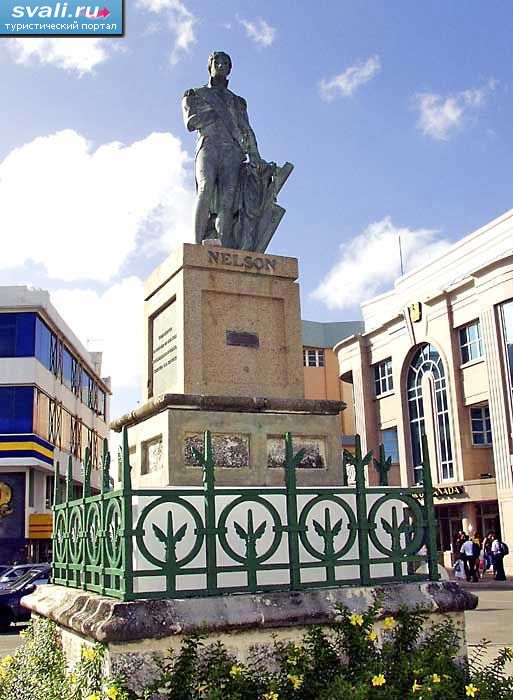 Статуя лорда Нельсона, Бриджтаун, Барбадос.