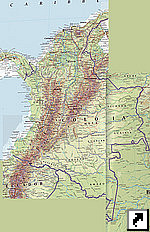 Карта Колумбии (исп.)