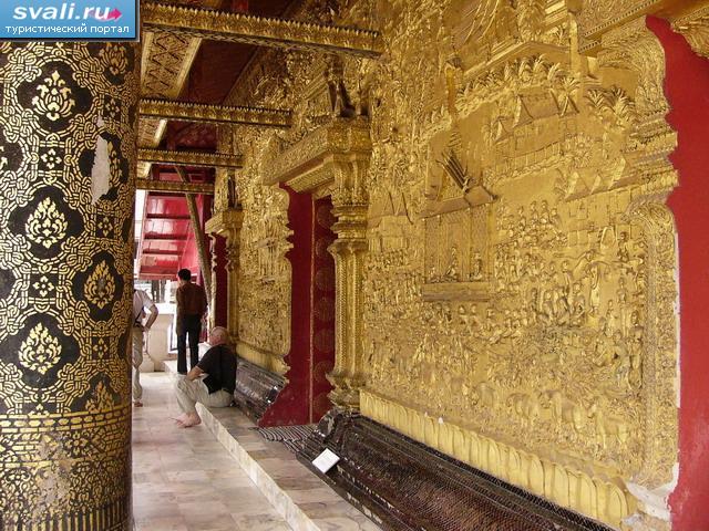 Храм Wat May, Луанг-Прабанг, Лаос.