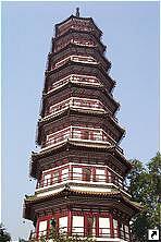 Цветочная Пагода, храм Шести баньяновых деревьев (Liu Rong), Гуанчжоу (Guangzhou), провинция Гуандун (Guandong), Китай.