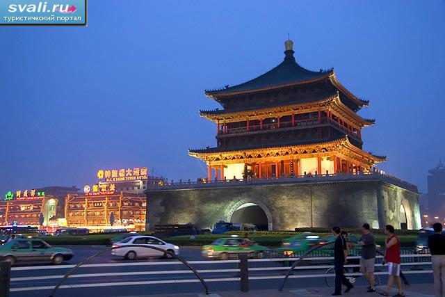   (Bell Tower),  (Xian),   (Shaanxi), .