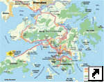 Карта Гонконга, Китай (англ.) 