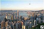 Вид с пика Виктория, Гонконг, Китай.