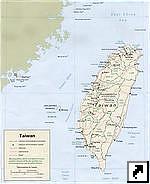 Карта Тайваня (англ.) 