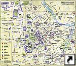 Карта центра Вены, столицы Австрии (нем.)