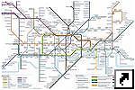 Схема метро Лондона, Великобритания (англ.)