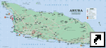 Подробная туритстическая карта Арубы, Нидерланды (англ.)
