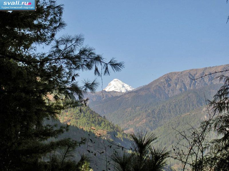 Священная гора Чжомолгари (Chomolhari), Бутан.