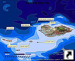 Карта архипелага Сокотра (Socotra Islands), Йемен (англ.)