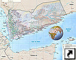Карта Йемена (англ.)