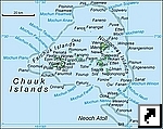 Карта островов штата Чуук (Chuuk), Федеративные Штаты Микронезии (англ.)