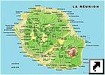 Карта острова Реюньон (франц.)