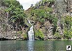 Область озёр и водопадов Бассин Корморан (Bassin Cormoran), Реюньон, Франция.