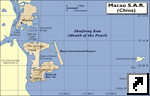 Карта Макао, Китай (англ.)