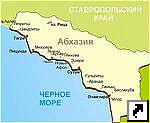 Карта Абхазии.
