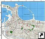 Карта центра Александрии, Египет.