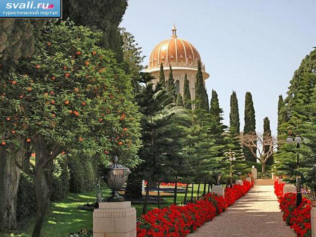 Бахайские сады и храм, Хайфа, Израиль.