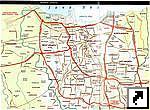 Карта автодорог Джакарты, Индонезия (англ.)