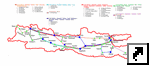 Схема железных дорог острова Ява (Java), Индонезия (англ.)