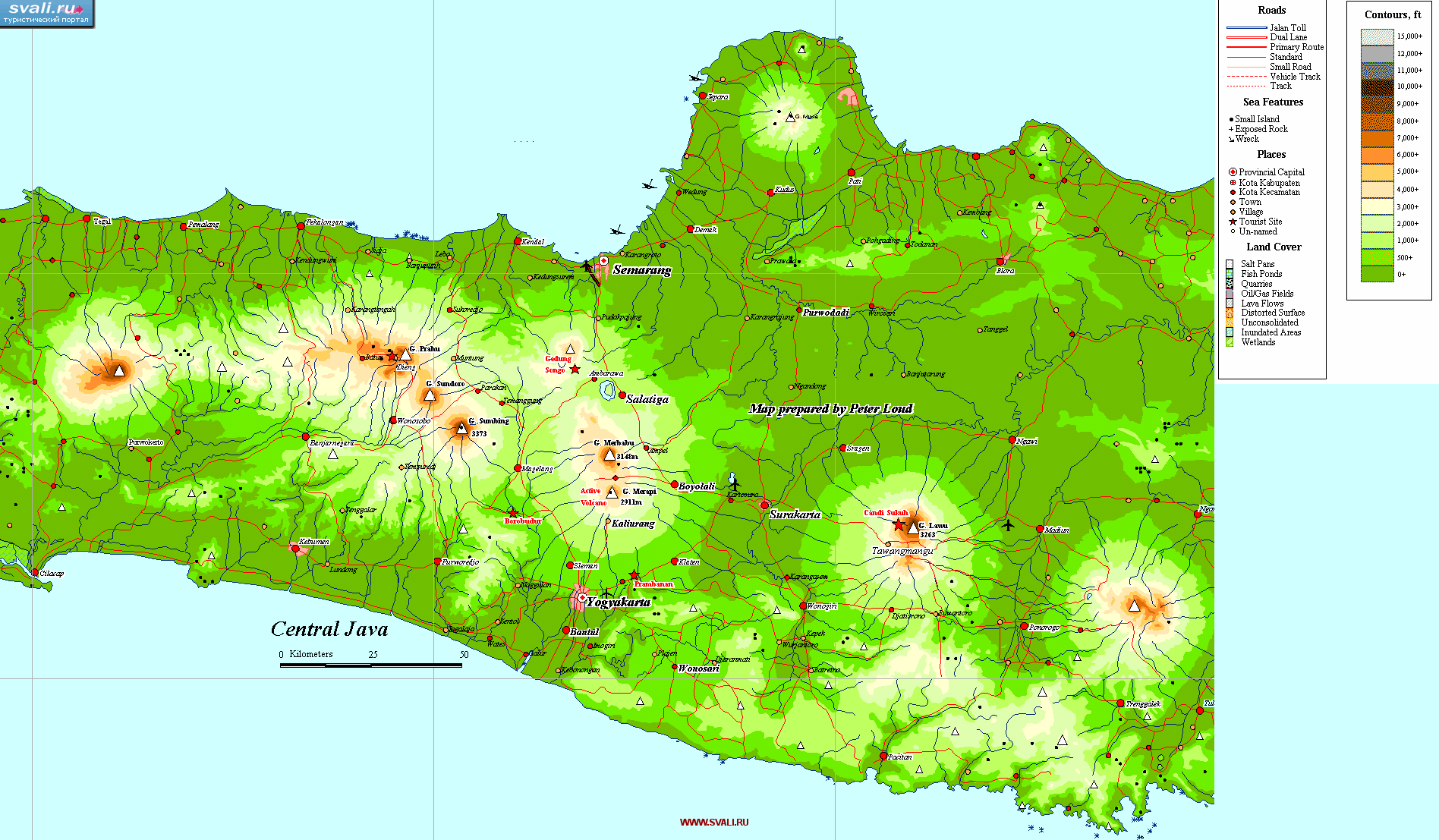 Java остров карта