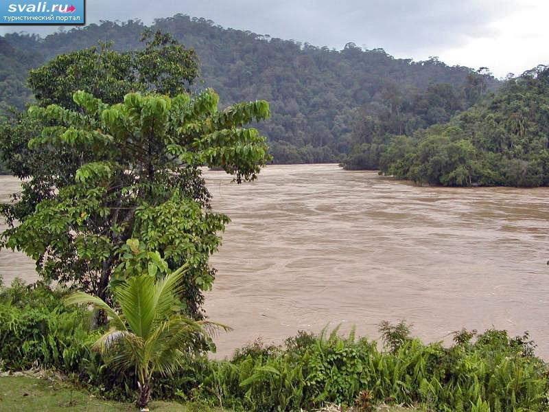 Река Батанг (Batang Rejang), остров Калимантан (Kalimantan, Borneo), Индонезия.