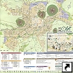 Карта города Олот, район Ла Гарроча, Каталония, Испания (исп.)