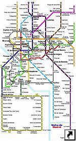 Испания. Схема метро Мадрида (исп.)