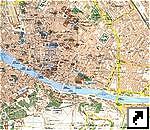 Карта центра Флоренции, Италия (итал.)