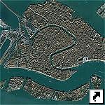Венеция - вид со спутника. Италия.