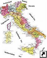 Карта Италии (итал.)
