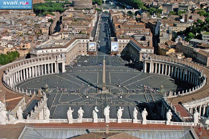 Вид с собора Святого Петра, Ватикан, Италия.