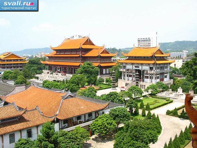 Храм (Xichan Temple), Фучжоу (Fuzhou), провинция Фуцзянь (Fujian), Китай. 