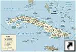 Карта административного деления Кубы (англ.)