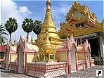 Бирманский храм Дхармикарма (Dharmikarma), остров Пенанг, Малайзия.