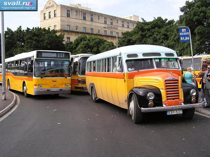 Автобусы на Мальте.