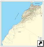 Подробная карта Марокко (франц.)