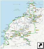 Карта Марокко (франц.)