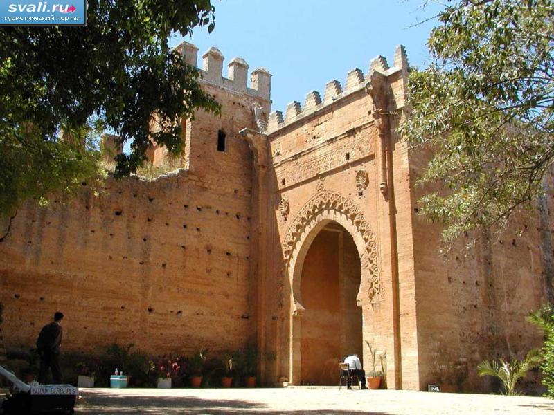 Входные ворота в Некрополь Челлах (Chellah - англ.), Рабат, Марокко.