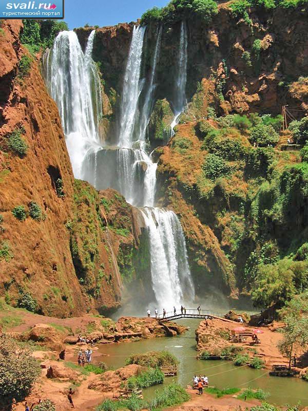 Водопад "Узуд" (Cascades d'Ouzoud), 150 км от Марракеша, Марокко.