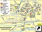 Карта Улан-Батора, Монголия (англ.)