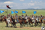 Празднование в честь Дня рождения Чингисхана, Монголия.